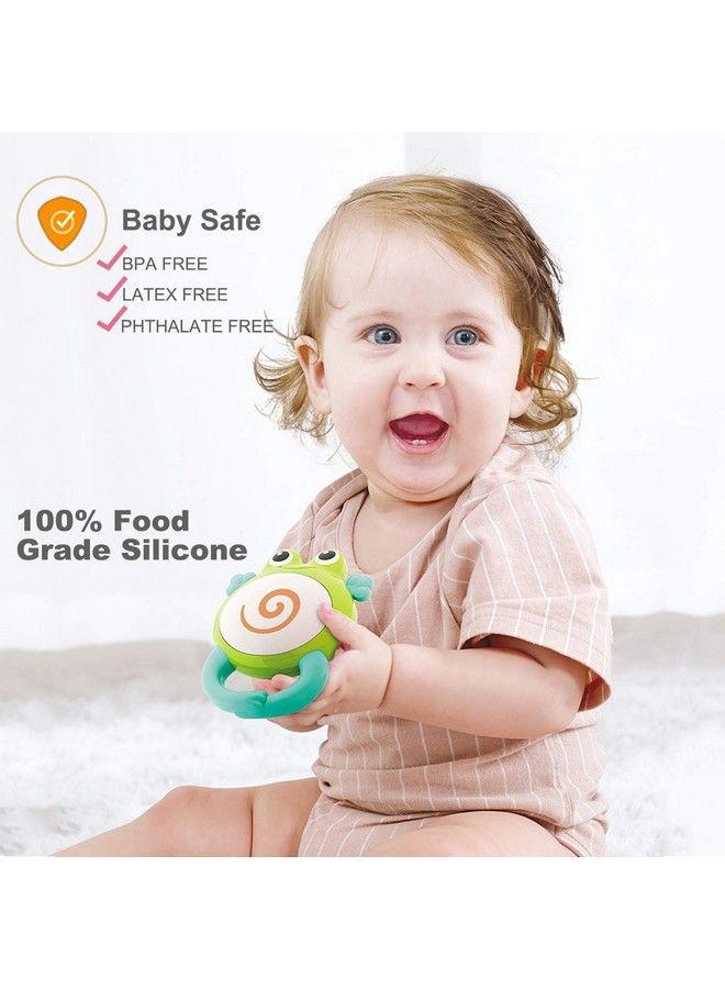 Yiosion Baby Rattle Teether Sets Musical Rattles Toys Babies Grab Shaker And Spin Rattle Toy Early Educational Toys Gifts Set For 3 6 9 12 Months Newborn Baby Infant Boys Girls - Image 3