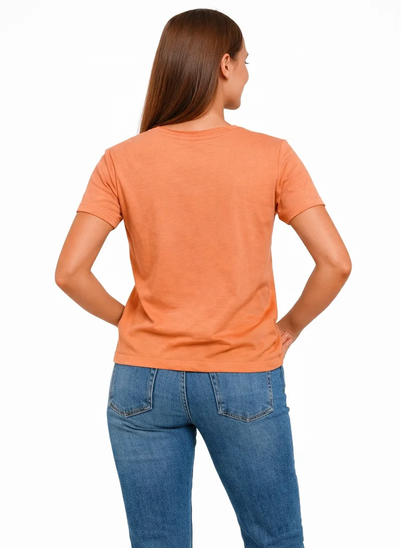 Polo Play Ladies Graphic T-shirt -ORANGE