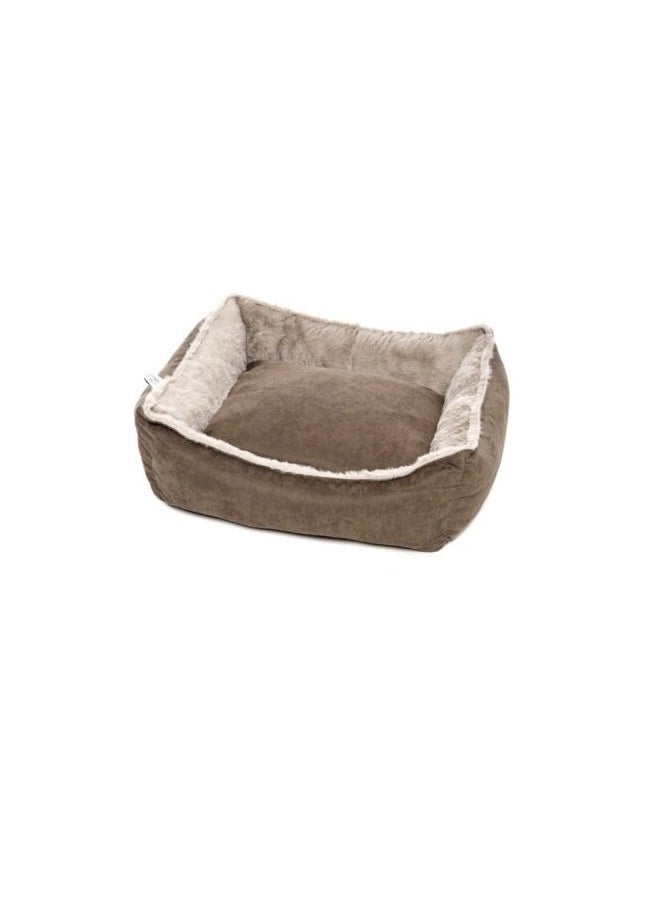 Ferribiella Soffio Pet Bed w/ zipper Brown Medium (70x60cm)  - Image 1