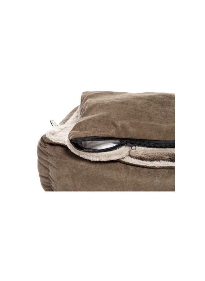 Ferribiella Soffio Pet Bed w/ zipper Brown Medium (70x60cm)  - Image 2