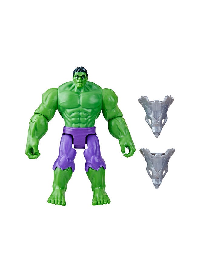 MARVEL CLASSIC - Marvel Mech Strike Mechasaurs Hulk Action Figure, 4.5-Inch, with  Accessories, Marvel Toys - Image 1