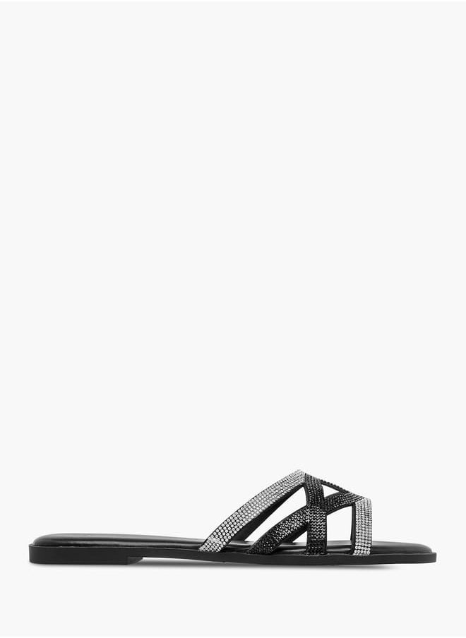 Celeste Womens Embellished Slip-On Sandals Ramadan Collection  - Image 3