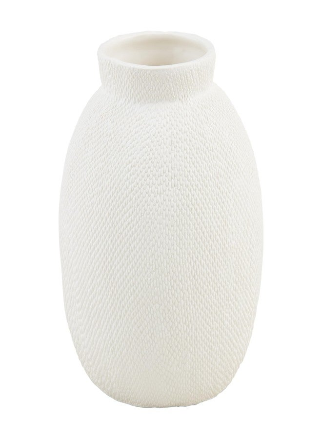 Mud Pie Short Pressed Textured Vase; 8" x 9" Dia