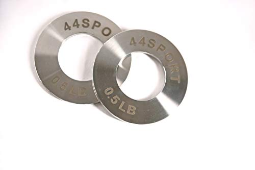 44LLC 44SPORT Olympic Fractional Steel Plates -Pair of 1/4, 1/2, 3/4, 1 lb Weights (8 Total) - Image 4