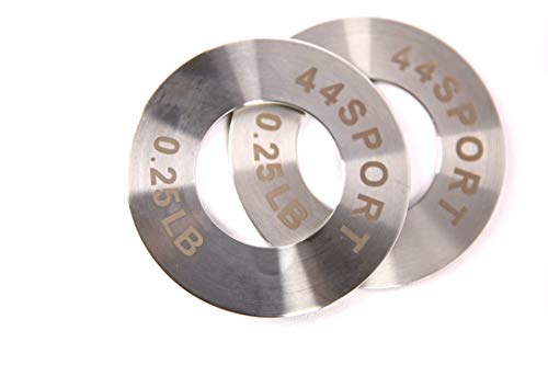 44LLC 44SPORT Olympic Fractional Steel Plates -Pair of 1/4, 1/2, 3/4, 1 lb Weights (8 Total) - Image 5