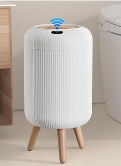 Generic Waste Bin Garbage Bin Bathroom 10L Wastebasket with Removable Legs Large Capacity Trash Can for Living Room Kitchen Bathroom  - Image 1