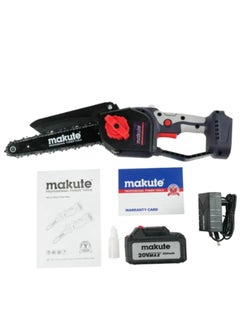 makute Cordless Chainsaw, 20V Brushless Firewood Cutting Saw with Ergonomic Handle, Powerful Motor for Heavy-Duty Woodcutting, 5800rpm, CEC111-6-BL  - Image 4