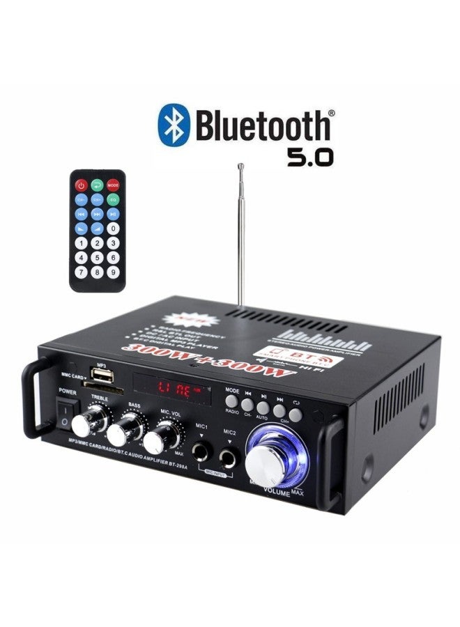 Neutral Mini Small Power Amplifier Speaker Power Amplifier Card U Disk Radio 12v220v Bluetooth Power Amplifier Bt-298a - Image 1