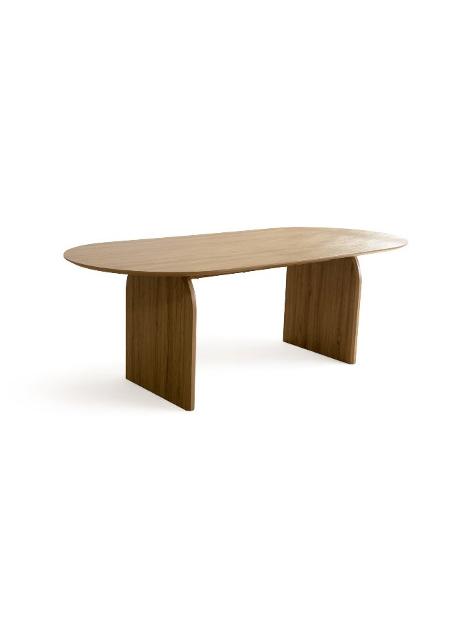 Pan Home Detroit 6 Seater Dining Table Melamine - Natural  - Image 1