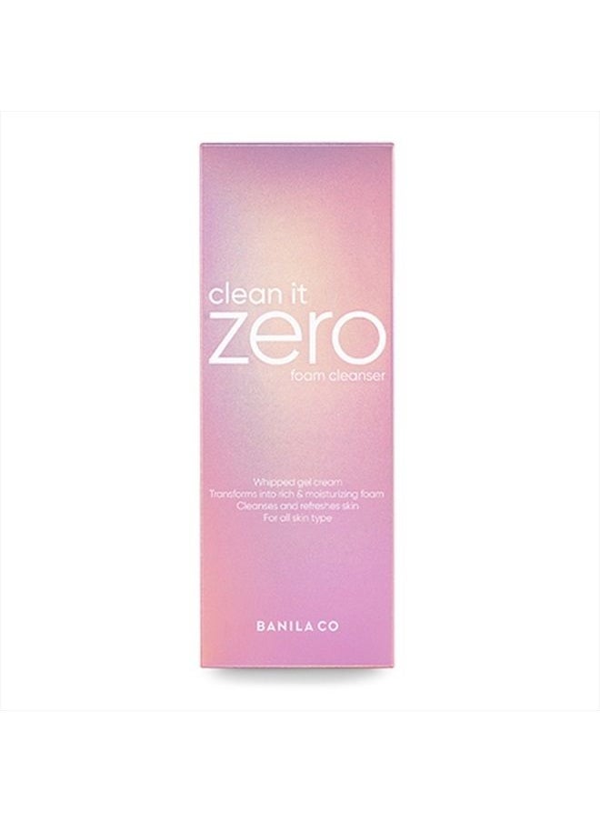 Banila Co NEW Clean It Zero Foam Cleanser 150ml, all skin types, creamy foam cleanser with natural herbs  - Image 2