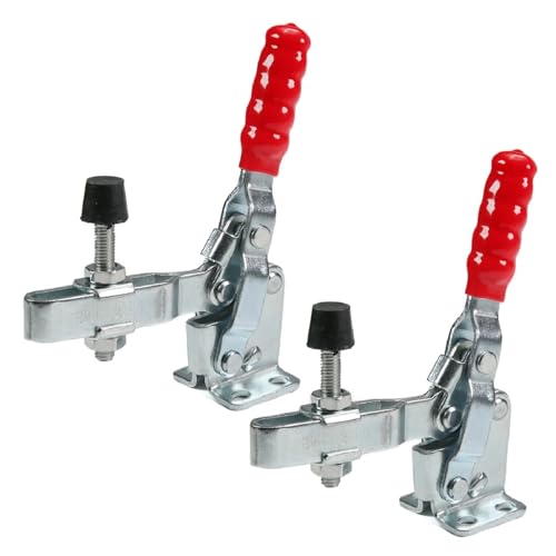 Utoolmart Hand Tool Vertical Toggle Clamp GH12130 Quick Release Clamp 227kg Holding Capacity Adjustable Toggle Clamp 2 Pcs - Image 1