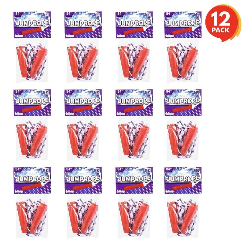 ArtCreativity 84 Inch Nylon Ropes for Kids - Pack of 12 - Durable Jump Ropes with Plastic Handles - Healthy Indoor and Outdoor Activity, Classroom Gifts, Party Favors, Gifts for Boys and Girls - Image 4