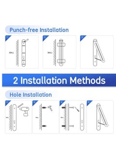 Excefore Retractable Clothes Rack, Stealth Clothes Drying Hangers , Wall Mounted Folding Clothes Hanger Drying Rack for Laundry Room Closet Storage Organization (Sliver)  - Image 5