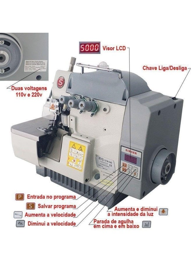 SINGER 351G-131M04EA 3Thread Integrated Overlock Machine - Image 4