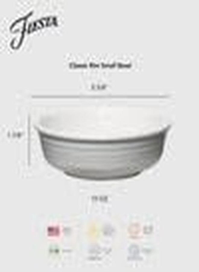 Fiesta® Classic Rim Small Bowl, 15oz – Durable Ceramic, Lead-Free, Dishwasher/Microwave/Oven Safe – Made in USA Dinnerware - Peony - Image 2