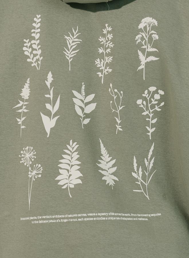 Styli Back Floral Print Heavy Oversized Hoodie - Image 5