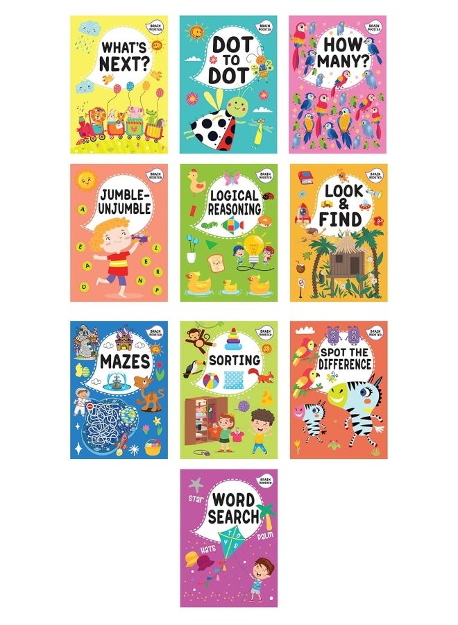 B Jain Publishers Pvt Ltd Brain Booster Activity Bag: 10 Books Set for Children  - Image 2