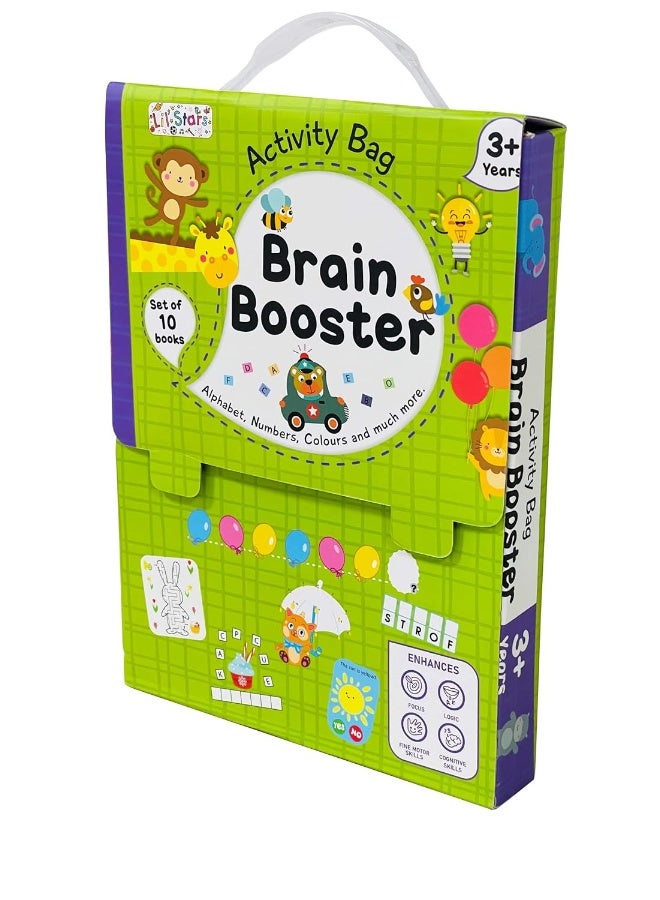 B Jain Publishers Pvt Ltd Brain Booster Activity Bag: 10 Books Set for Children  - Image 1