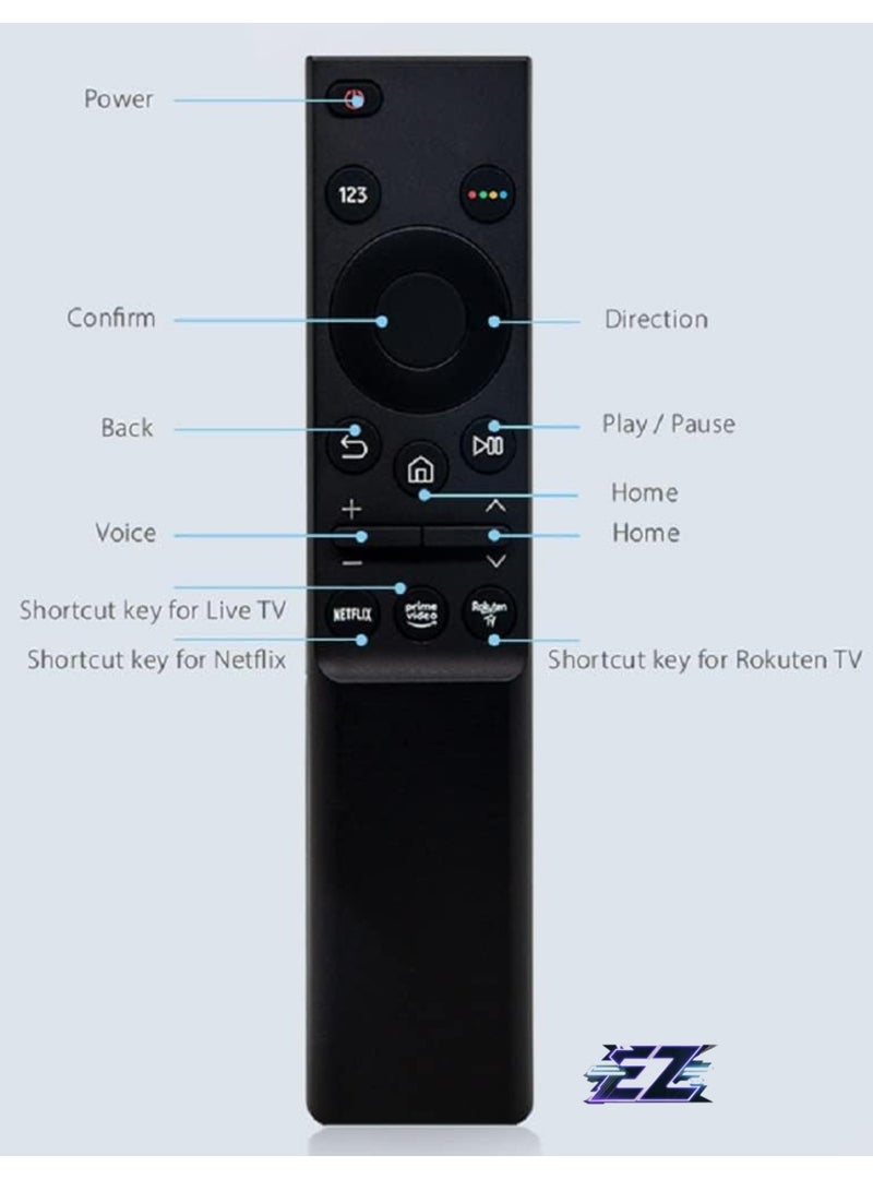ELTRAZONE Original Universal Remote Control BN59-01358A BN59-01358B BN59-01358C Compatible with Samsung Smart TVs Neo QLED 2016-2022 UE43AU7190 UE50AU7105 GU43AU7179 GU55AU7779 179 with battery - Image 2