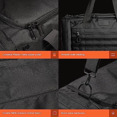 Fitdom Sneaker Bag for Travel, Sneakerhead gift, Sneaker Duffle Outdoor Sports Gym Bag, A Multi-functional Duffel Bag with 3 Adjustable Dividers, & Shoulder Strap. TSA Carry-On Size Approved - Image 4