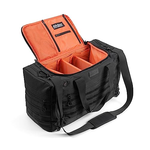 Fitdom Sneaker Bag for Travel, Sneakerhead gift, Sneaker Duffle Outdoor Sports Gym Bag, A Multi-functional Duffel Bag with 3 Adjustable Dividers, & Shoulder Strap. TSA Carry-On Size Approved - Image 1