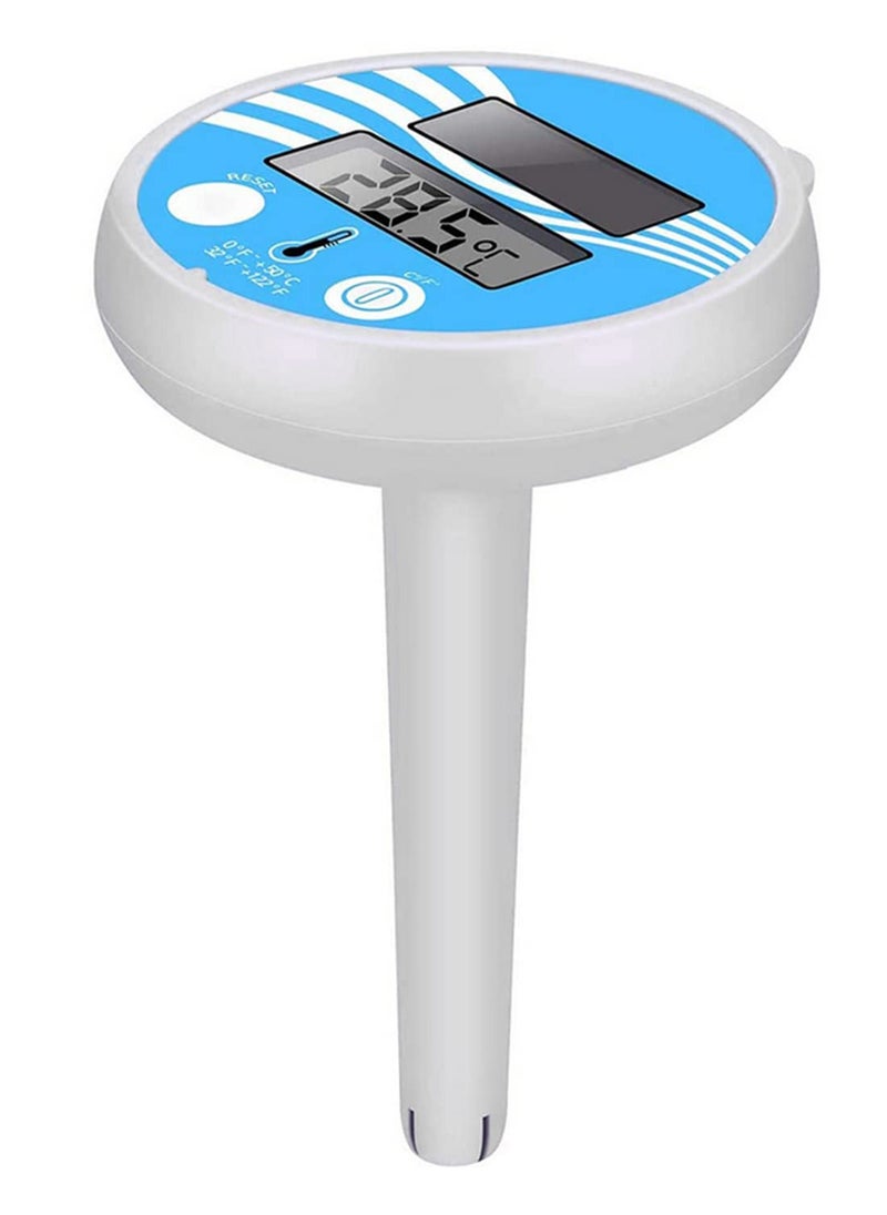 Generic 1pcs Solar Powered Digital Floating Pool Thermometer for Spas Ponds and Tubs Accurate Durable and Easy to Use Not Waterproof  - Image 1