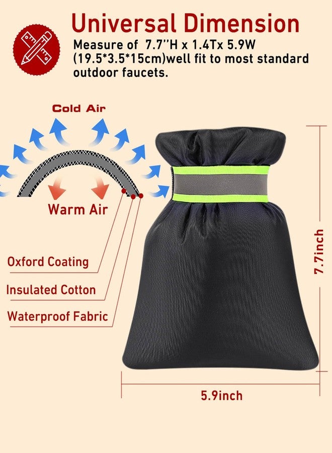 Aryiten Outdoor Faucet Covers for Winter Freeze Protection, 3 Pack - Image 5