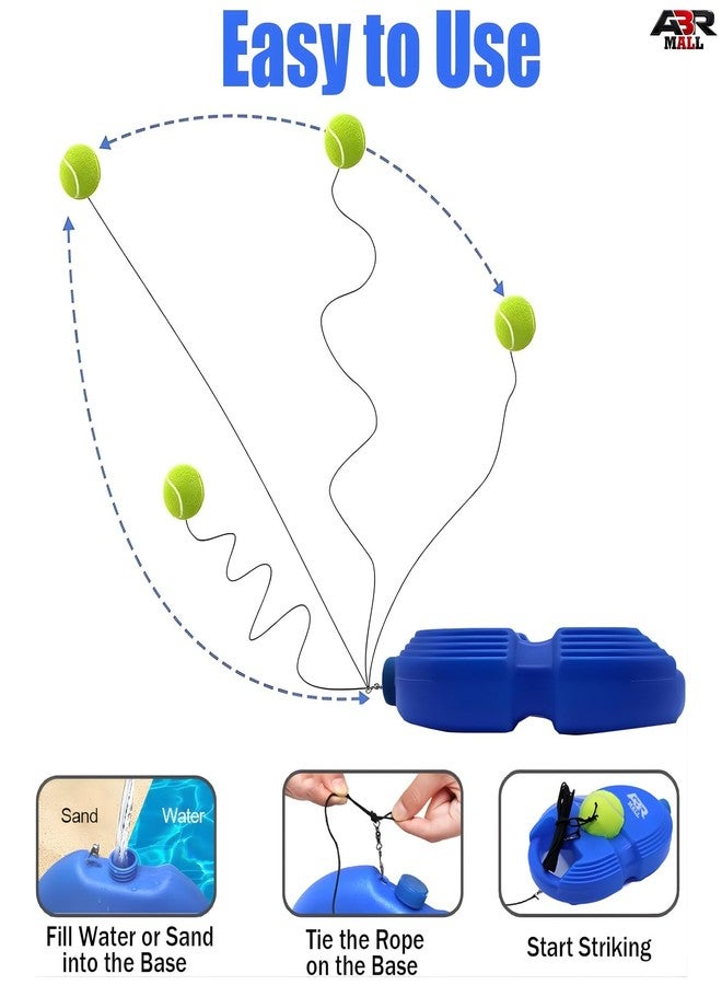 ABR Mall Tennis Trainer Rebound Ball Set,Tennis Balls Solo Tennis Training Self-Training Equipment - Image 4