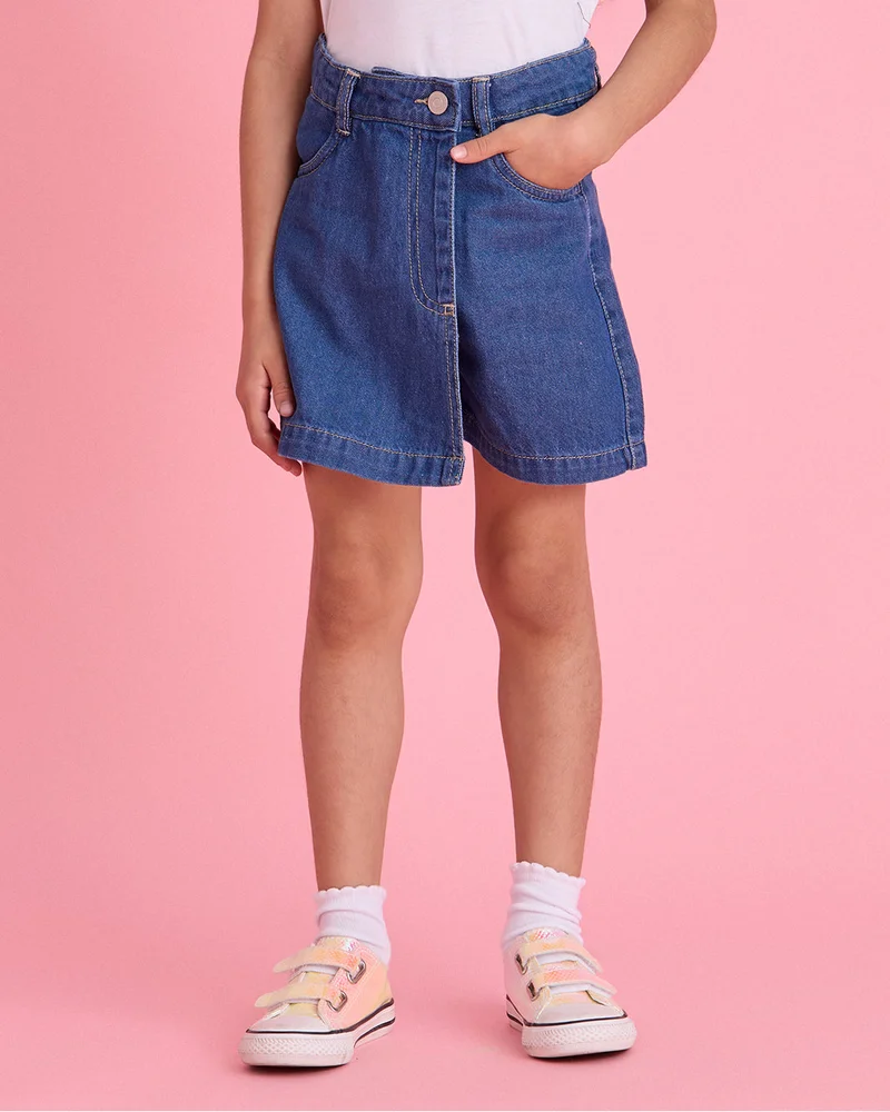 ردتاغ Girls Blue Skorts
