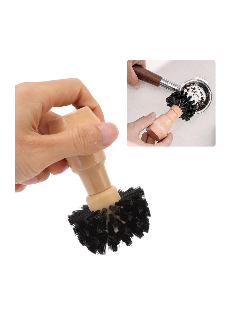 Bukela Wooden Handle Coffee Cleaning Brush, Coffee Machine Grinder Powder Cleaning Artifact, Suitable for Kitchen Accessories (58mm) - Image 4