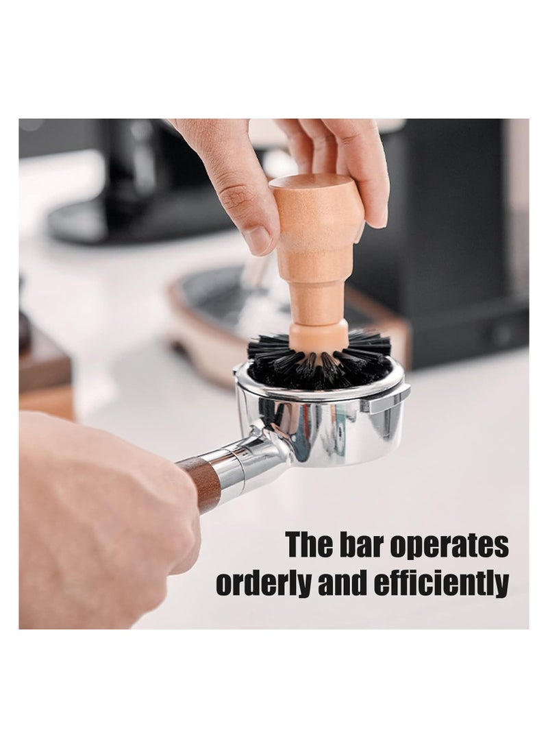 Bukela Wooden Handle Coffee Cleaning Brush, Coffee Machine Grinder Powder Cleaning Artifact, Suitable for Kitchen Accessories (58mm) - Image 5