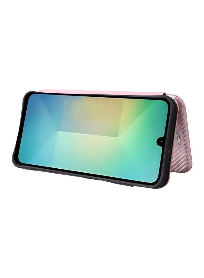 S-TOP Case For Samsung Galaxy A26 5G Carbon Fiber Texture Flip Leather Phone Case - Image 5