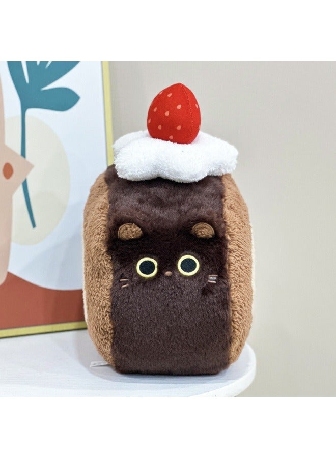 general Strawberry Swiss roll plush toy Cute cat Swiss roll Plush toy the best gift for family and friends - Image 2