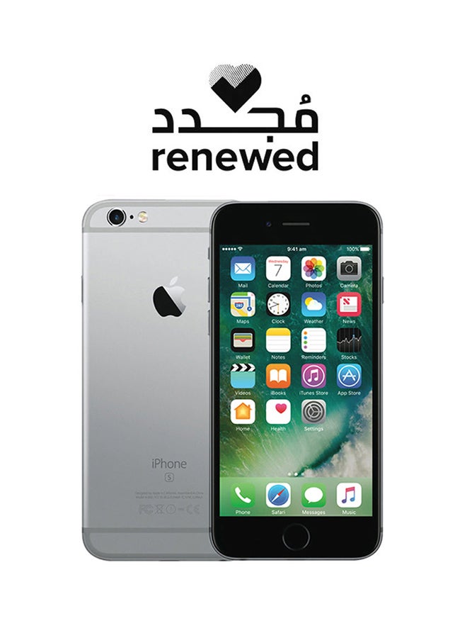 ابل  مُجدد - هاتف آيفون 6 بلس بذاكرة داخلية سعة 64 جيجابايت ويدعم تقنية 4G LTE مع تطبيق فيس تايم، لون رمادي فلكي - Image 1