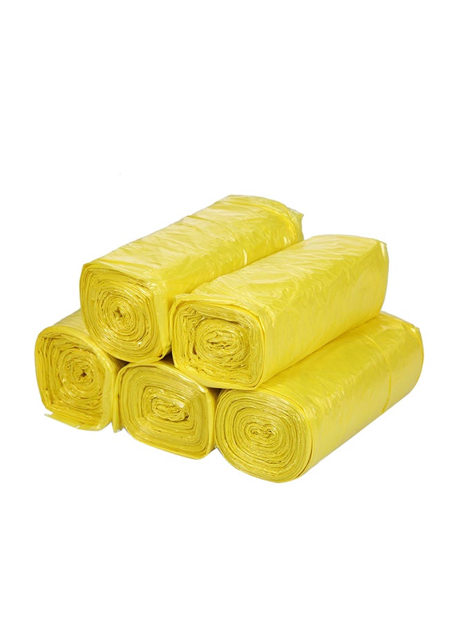 Generic - 100-Piece Garbage Bag Yellow 18centimeter - Image 1