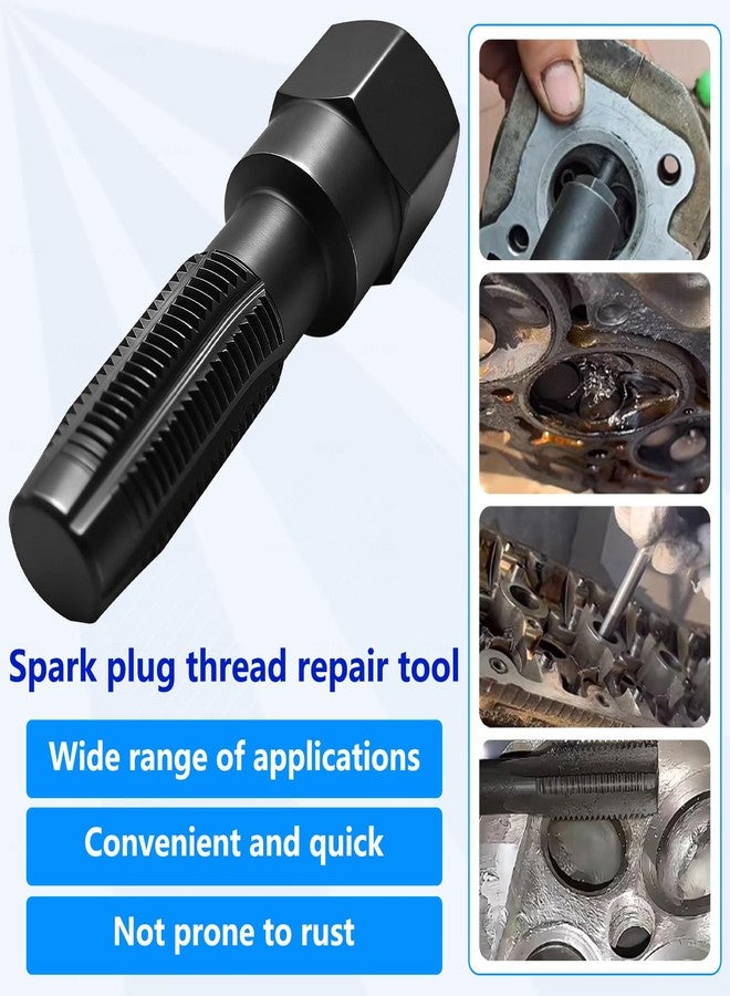 ZKTOOL 14mm Cylinder Head Rethreaded Kit, Spark Plug Thread Repair Kit,14mm Reamer Cylinder Thread Repair Tool,Spark Plug Rethreader Kit,4 Thread Insert. - Image 5