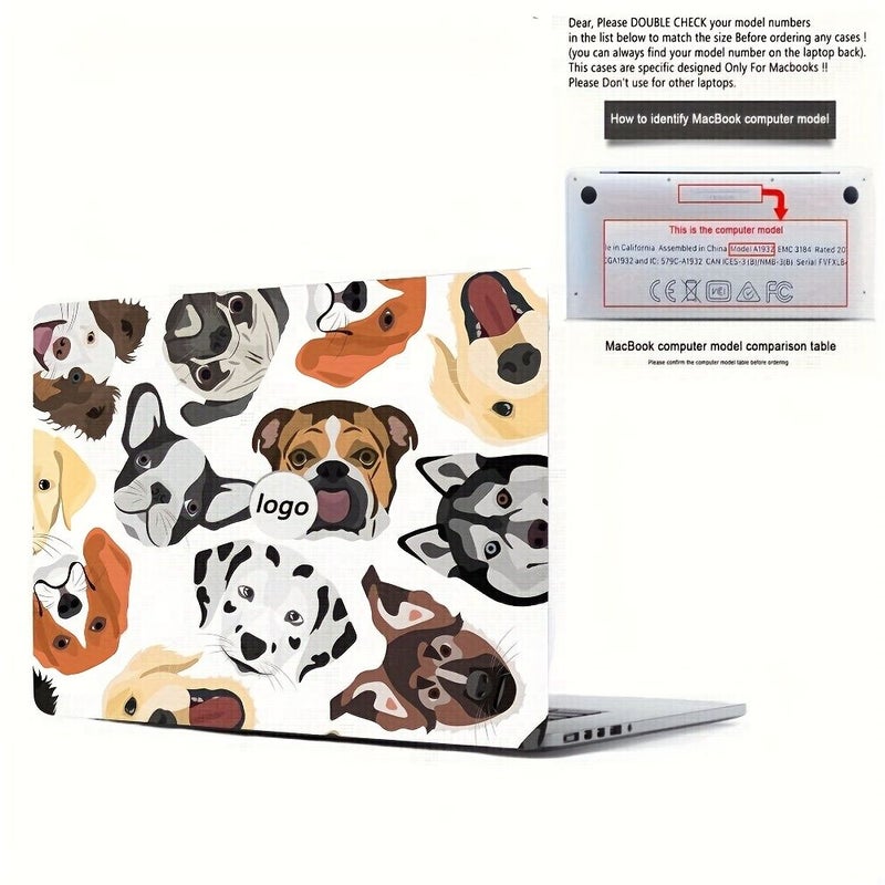 Black Hard Shell Laptop Case Compatible With MacBook Pro 15 Inch A1398 Protective Cover For Laptop Durable And Cute Design - Image 1
