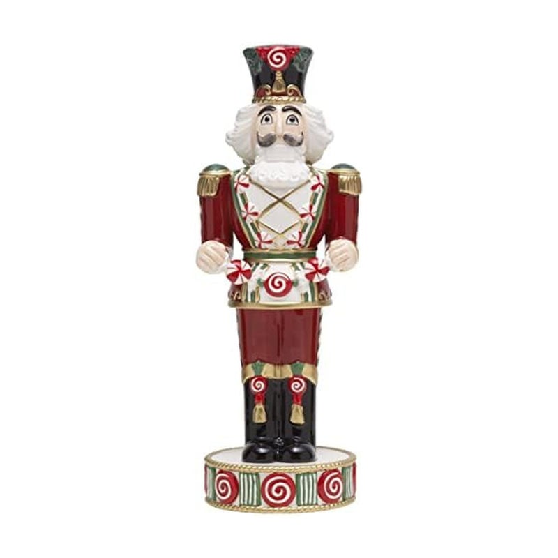 Fitz Floyd Nutcracker Sugarplum Prince with Candy 165 Inch Multicolor