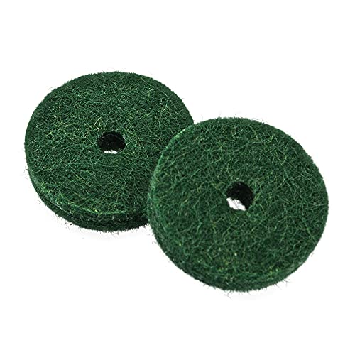 Yootones 90Pcs Yootones Piano Felt Pads Accessory Washers Cushion Compatible with Keyboard Balance Front Rail Regulating Repair Parts Replacement (Green) - Image 4