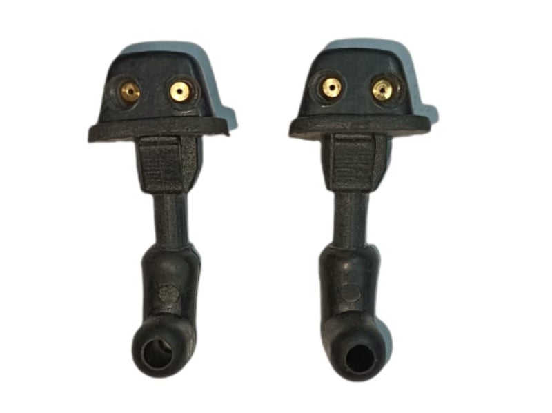 Auto-Ex Pack of 2 Front Windshield Wiper Spray Water Nozzle Washer Jet Compatible/Replacement for Scorpio - Image 1