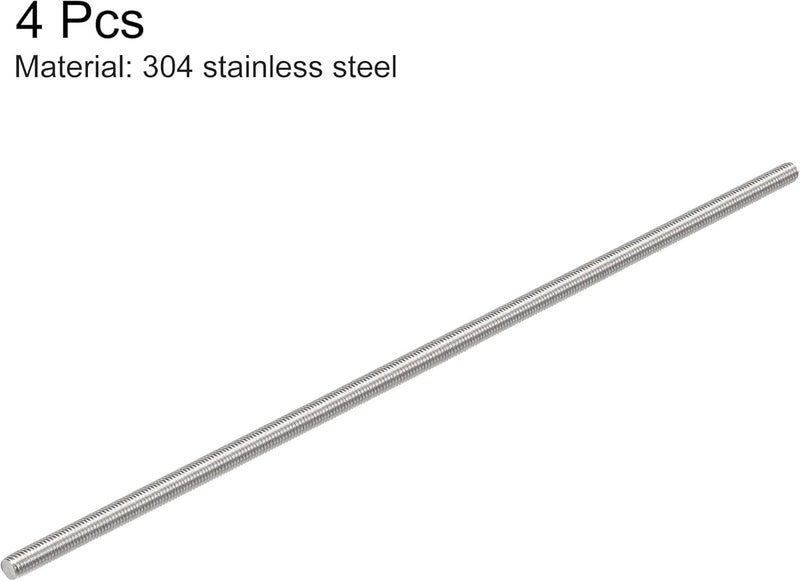 uxcell 4Pcs M5 x 200mm Fully Threaded Rod 304 Stainless Steel Right Hand Threads - Image 2