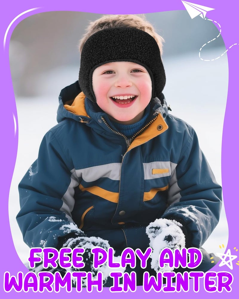 Lauzq Ear Warmers for Kids - Thermal Ear Muffs Winter Headbands for Boys Girls in Cold Weather for Running Cycling Ski - Image 5