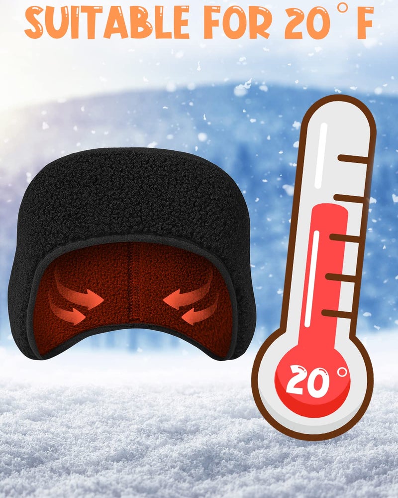 Lauzq Ear Warmers for Kids - Thermal Ear Muffs Winter Headbands for Boys Girls in Cold Weather for Running Cycling Ski - Image 2