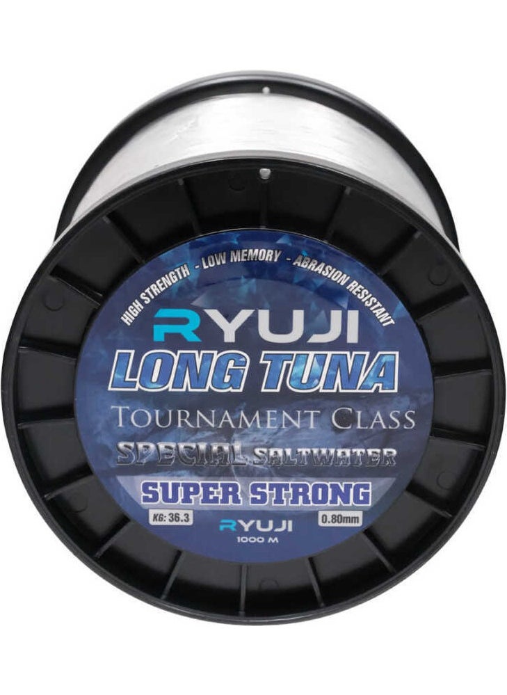 Ryuji - Long Tuna 1000M 0.80MM Clear Fishing Line STANDARD-0.80MM - Image 1