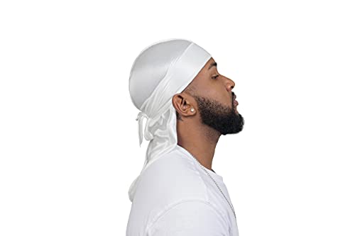 ForceWave 3 Pieces Silky Durags and 1 Wave Cap Pack for Men Waves, Moisture-Tech Fabric Satin Du-Rag - Image 5