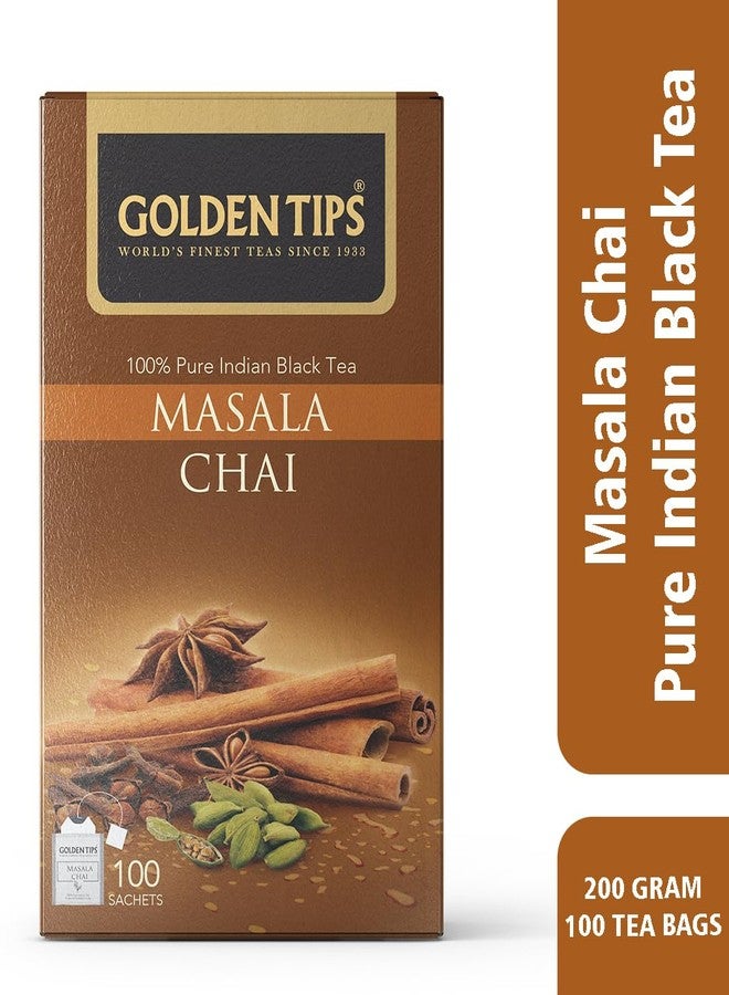 Golden Tips Masala Tea Bags (100 Cups) Natural, 200 g - Image 2