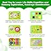 JHkim Busy Board Montessori Toys for Toddlers 13 Birthday Gifts for 1 2 3 4 Year Old Boy Girl Autism Sensory Travel Toy Educational Activity Busy Book Board Learning Fine Motor Skills Toys Green - Image 4