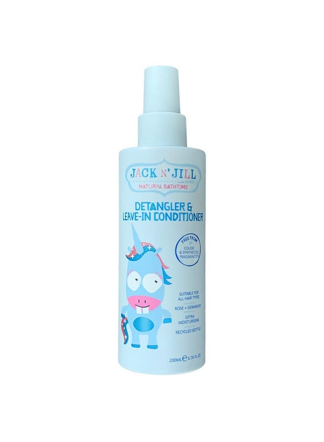 Jack N' Jill Natural Bathtime Detangler and Leave-In Conditioner - Suitable for All Hair Types, Extra Moisturising, Silicone-Free, Cruelty-Free, Vegan - 200 mL (Pack of 1) - Image 1
