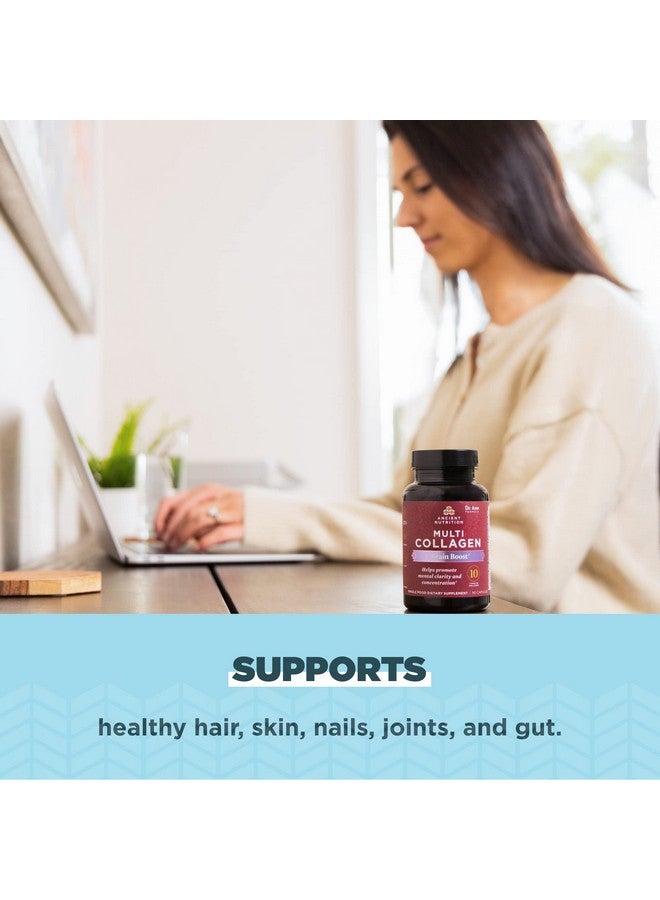 Ancient Nutrition كبسولات بروتين الكولاجين لتعزيز الدماغ - مكمل بروتين الكولاجين لإدارة التوتر وتقليل انزعاج المفاصل - بشرة وأظافر صحية 90 حبة - Image 5