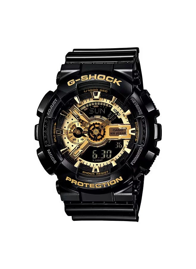 CASIO Casio G-Shock Resin Black Dial Analog-Digital Watch for Men's- GA-110GB-1A  - Image 1